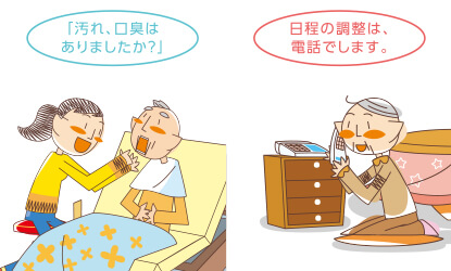 往診の日までに用意するもの